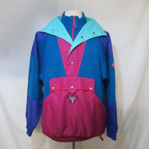 H35 - Pull/veste vintage - Degré 7 - Taille M Multicolore M - Publicité