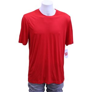 Tee shirt homme neuf rouge à manches courtes " WILSON " Taille : L Rouge L - Publicité