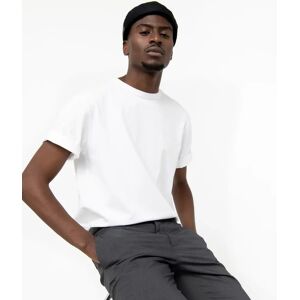 Tee-shirt a manches courtes uni homme - GEMO blanc