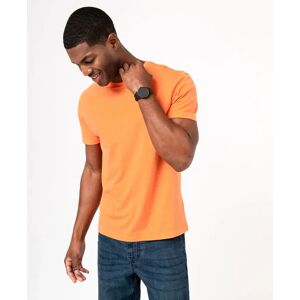 Tee-shirt a manches courtes et col rond homme - S - orange - GEMO orange