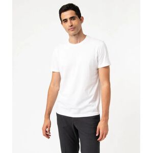 Tee-shirt a manches courtes et col rond homme - GEMO blanc