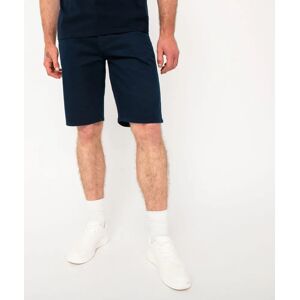 Bermuda coupe chino en coton stretch homme - 42 - bleu fonce - GEMO bleu fonce