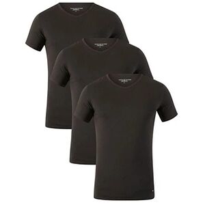 Tommy Hilfiger Homme Lot de 3 T-shirts à col en V Premium Essentials, Noir - Publicité