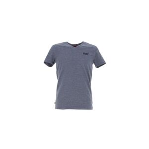 Superdry Tee shirt manches courtes Vintage logo emb vee tee navy Bleu marine Taille : L - Publicité