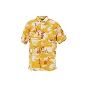 Superdry Chemise manches courtes Vintage hawaiian s/s shirt yellow Jaune Taille : L - Publicité