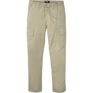 bonprix Pantalon cargo Regular Fit coupe confort, Straight beige 46