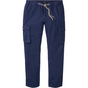 bonprix Pantalon cargo Regular Fit, Straight bleu 46/44/50/42/40/48