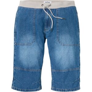 bonprix Bermuda long en jean taille extensible, Loose Fit bleu 46/48/52/44/50/54/40/56/42