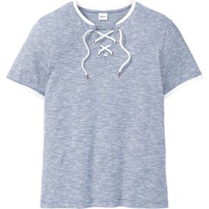 bonprix T-shirt avec lacage bleu 44/46 (S)/60/62 (XXL)/64/66 (3XL)/68/70 (4XL)/72/74 (5XL)