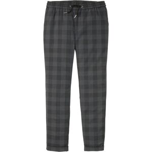 bonprix Pantalon chino taille extensible Slim Fit, longueur raccourcie, Tapered gris 48/40/42/44/46/50/52/54/56/58