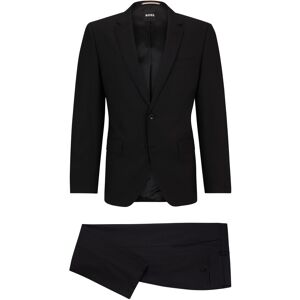 Boss Costume Slim Fit en laine vierge stretch Noir 102,106,110,24,25,26,27,28,44,46,48,50,52,54,56,58,60,94,98 - Publicité