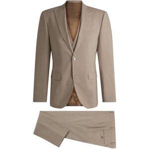 Boss Costume Regular Fit en laine stretch infroissable Beige 48,94,102,106,26,27,46,50,52,54,56,98 - Publicité