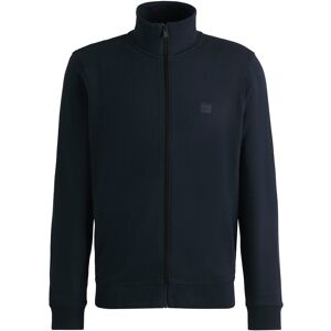 Boss Veste zippée en molleton de coton avec patch logo Bleu foncé L,M,S,XL,XXL,XXXL - Publicité