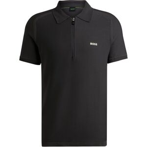 Boss Polo à manches courtes avec encolure zippée et logo Gris sombre M,L,S,XL,XXL - Publicité