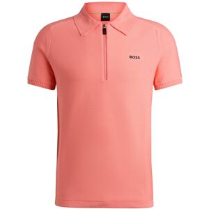 Boss Polo à manches courtes avec encolure zippée et logo Corail M,L,S,XL,XXL,XXXL - Publicité