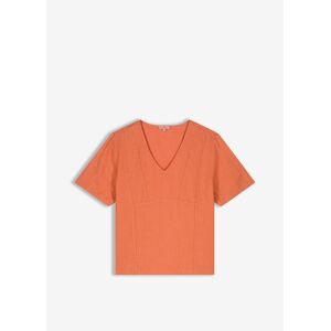 TOP JOLANTA En lin TERRACOTTA LMSXS