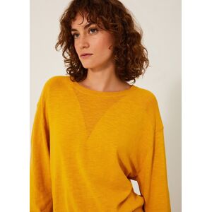 PULL LENA Maille flammee SAFRAN L,M,S,XS