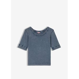 T-SHIRT LORIE en coton effet delave SAPHIR L,M,S,XS