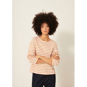 MARINIERE LOICK Mariniere en jersey coton CREME/TERRACOTTA L,M,S,XS