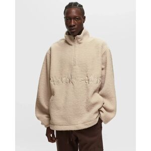 SCRIPT SHERPA PULLOVER men Half-Zips beige en taille:M