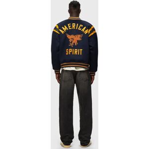 Rhude AMERICAN SPIRIT LIGHTING BOMBER men Bomber Jackets blue en taille:M - Publicité