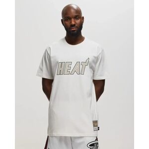 NBA CREAM SS TEE HEAT men Shortsleeves white en taille:M