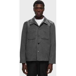 Officine Generale HARRISON OVS ITL SOFT WO WS men Overshirts grey en taille:L