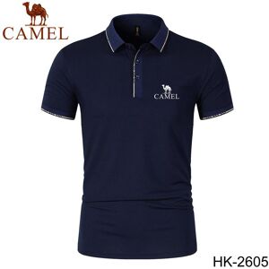 Polo brodé en coton et soie pour homme, haut respirant, à séchage rapide, évacuant l humidité, nouvelle collection printemps/été 2024