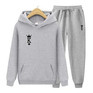 Survêtement pour hommes costume d hiver sport K impression sweat-shirts à manches longues sweat à capuche unisexe sweat-shirt polaire + pantalon costume de sport survêtement - Publicité