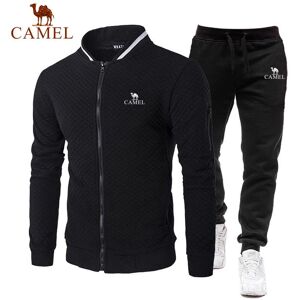 Marque de broderie Survêtement Hommes Veste À Glissière Pantalons De Survêtement Fitness Gym Survêtements Hommes Ensemble Coton Sport Costumes 2 Pièces Ensemble Jogging Survêtements