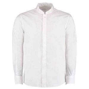 Mens Mandarin Collar Long-Sleeved Shirt