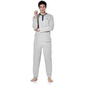 Serge Blanco Ensemble pyjama long homme t-shirt col tunisien - Publicité