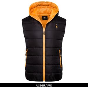 AIOPESON Men Fashion Nouvelle marque girafe veste d'hiver hommes gilet à capuche hommes fermeture éclair hommes veste sans manches décontracté hiver gilet hommes - Publicité