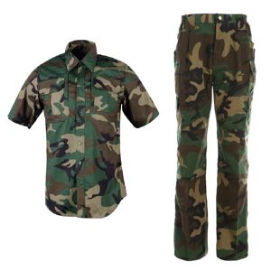 Costume classique pour hommes, chemise à manches courtes, tenues d été, ensemble pantalon de travail, Camouflage de Jungle - Publicité
