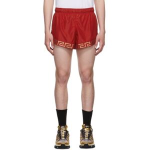Versace Underwear Short rouge à motif à clé grecque - XXL - Publicité