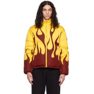 Moncler Genius Blouson jaune et rouge à image rembourré en duvet - 8 Moncler Palm Angels - 3 - Publicité