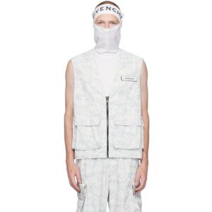 Givenchy Veste blanc et gris à motif camouflage - IT 52 - Publicité