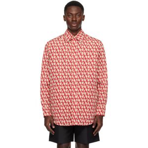 Valentino Chemise rouge à motif Toile iconographe - IT 50 - Publicité