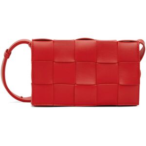Bottega Veneta Petit sac Cassette rouge tissé façon intrecciato - UNI - Publicité