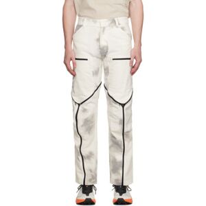 Olly Shinder Pantalon cargo blanc à glissières - WAIST US 32 - Publicité