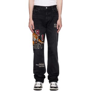 Amiri Jean noir à logos - WAIST US 32 - Publicité