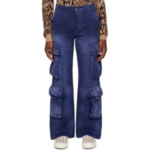 Amiri Pantalon cargo bleu à motif en tissu jacquard - WAIST US 36 - Publicité