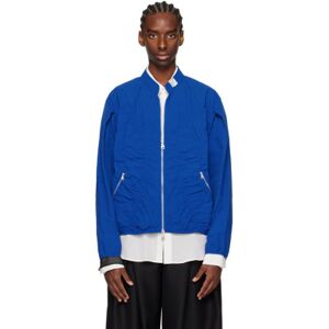 ADER error Blouson aviateur bleu à effet ruché - M - Publicité