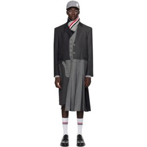 Thom Browne Manteau gris à panneaux - 4 - Publicité