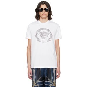 Versace T-shirt blanc à Méduse et cartouche - L - Publicité