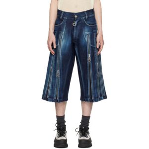 Charlie Constantinou Short réglable indigo en denim - WAIST US 32 - Publicité