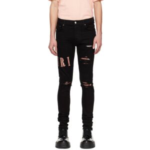 Amiri Jean noir à appliqués à logo - WAIST US 32 - Publicité