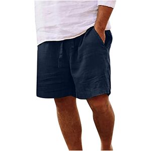 JUANMAO Short Homme Coton Lin, Bermuda Long Homme Été Shorts De Plage Vetement en Lin Pantalon Court Homme Pas Cher Sport Pantacourt Homme Leger Short De Survêtement Décontracté avec Poches 2024 - Publicité