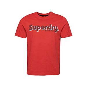 Superdry Terrain Logo Classic T Shirt Chemise Business, Soda Pop Red, 3XL Homme - Publicité