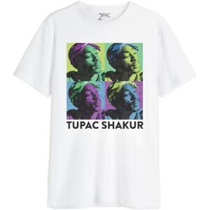 Tupac Shakur TUPAC T-Shirt Unisex Shakur», Reference : , Blanc, Taille 3XL - Publicité